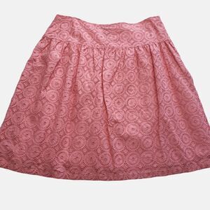 apostrophe Woman Eyelet Coral A-Line Skirt Size 16W